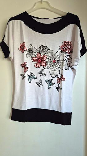 Shirt mit strasssteinen - mit,