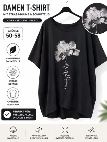 Damen oversize shirt schwarz - oversize,