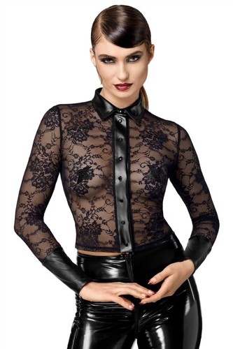 Damen spitzen shirt - spitzen,
