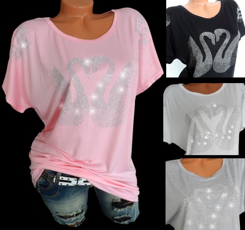 Strass shirt damenshirt - strass,