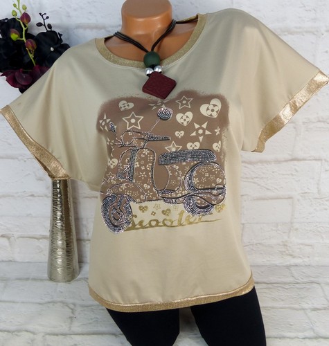 Italy damen shirt tunika - shirt,