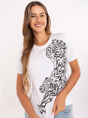 Damen baumwoll shirt mit - damen,