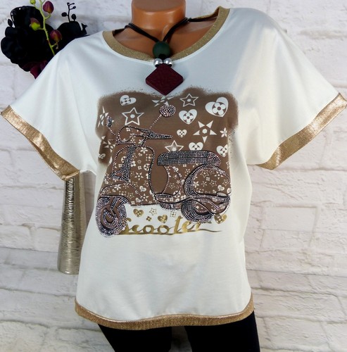 Italy damen shirt tunika bluse - italy,