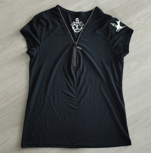 Damen basic shirt schwarz - damen, t-shirt