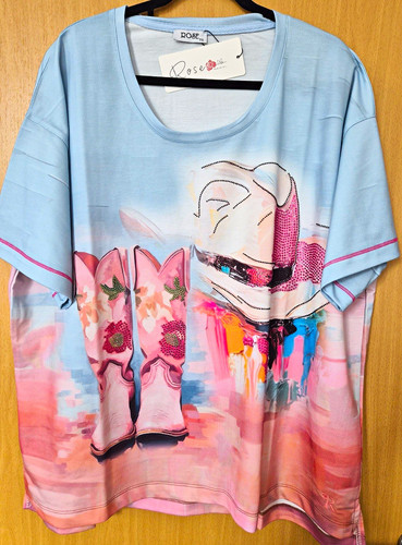 Rose damen shirt mehrfarbig - rose,