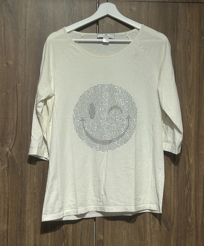 Damen shirt weiß - weiß, 3/4