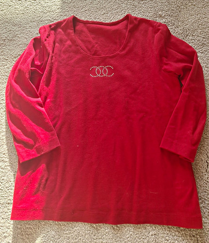 Damen shirt langarm rot - damen, t-shirt